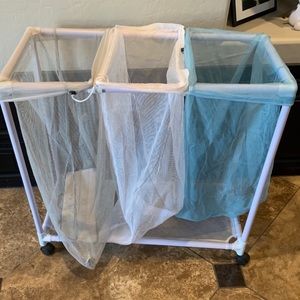 Laundry Hamper Three Separate Bags Removable